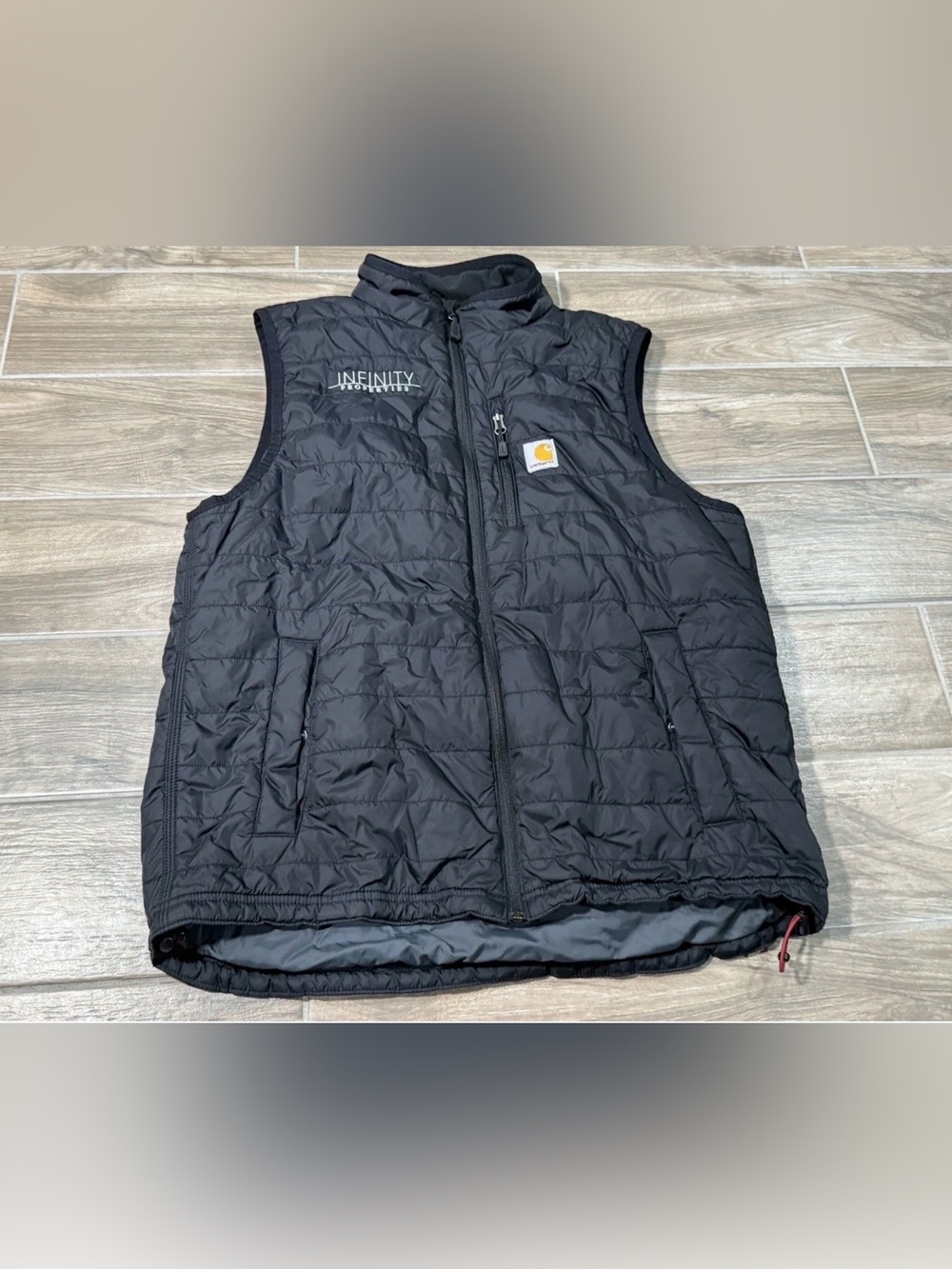 Carhartt 102286 Brown Rain Defender Zip Relaxed Fit Puffer Vest Mens Large Tall